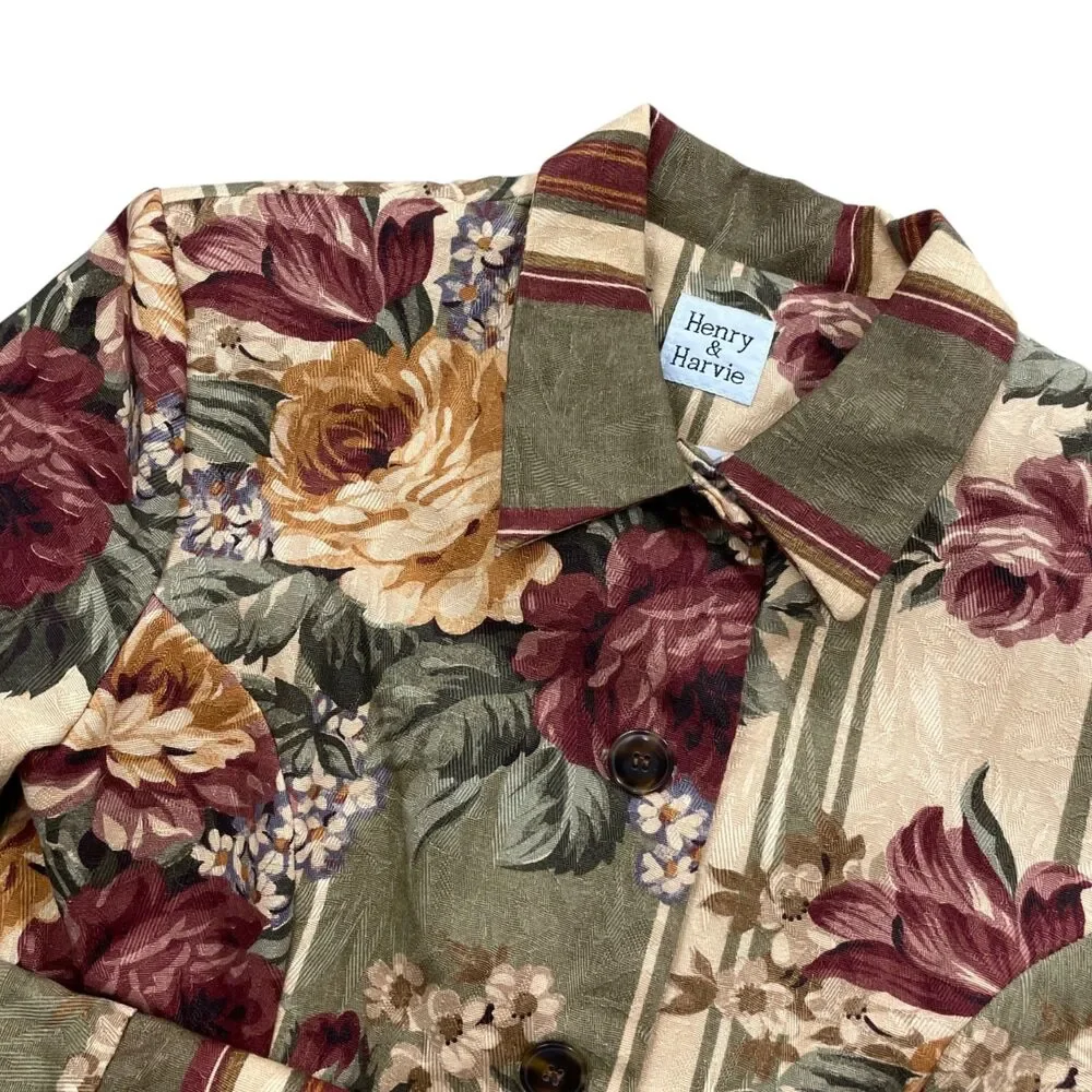 Henry & Harvie Tapestry Medium‎ Blazer Jacket USA Cotton Blend Vintage